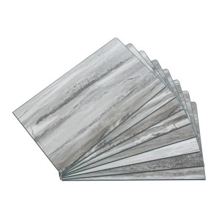Acoustic Ceiling Products Palisade 25.6"L x 14.8"W Vinyl Wall Tile, Hermitage Granite, 8 Pack 53004